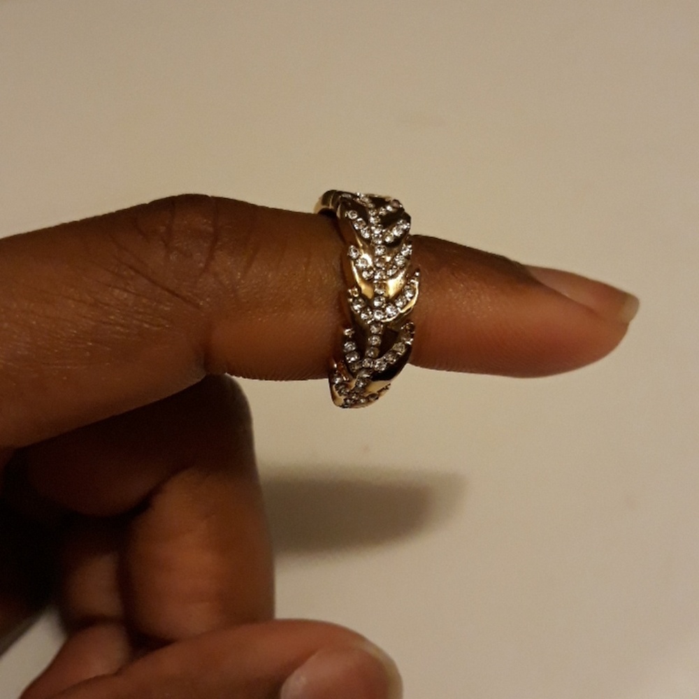 Ann Taylor Gold Feather Ring